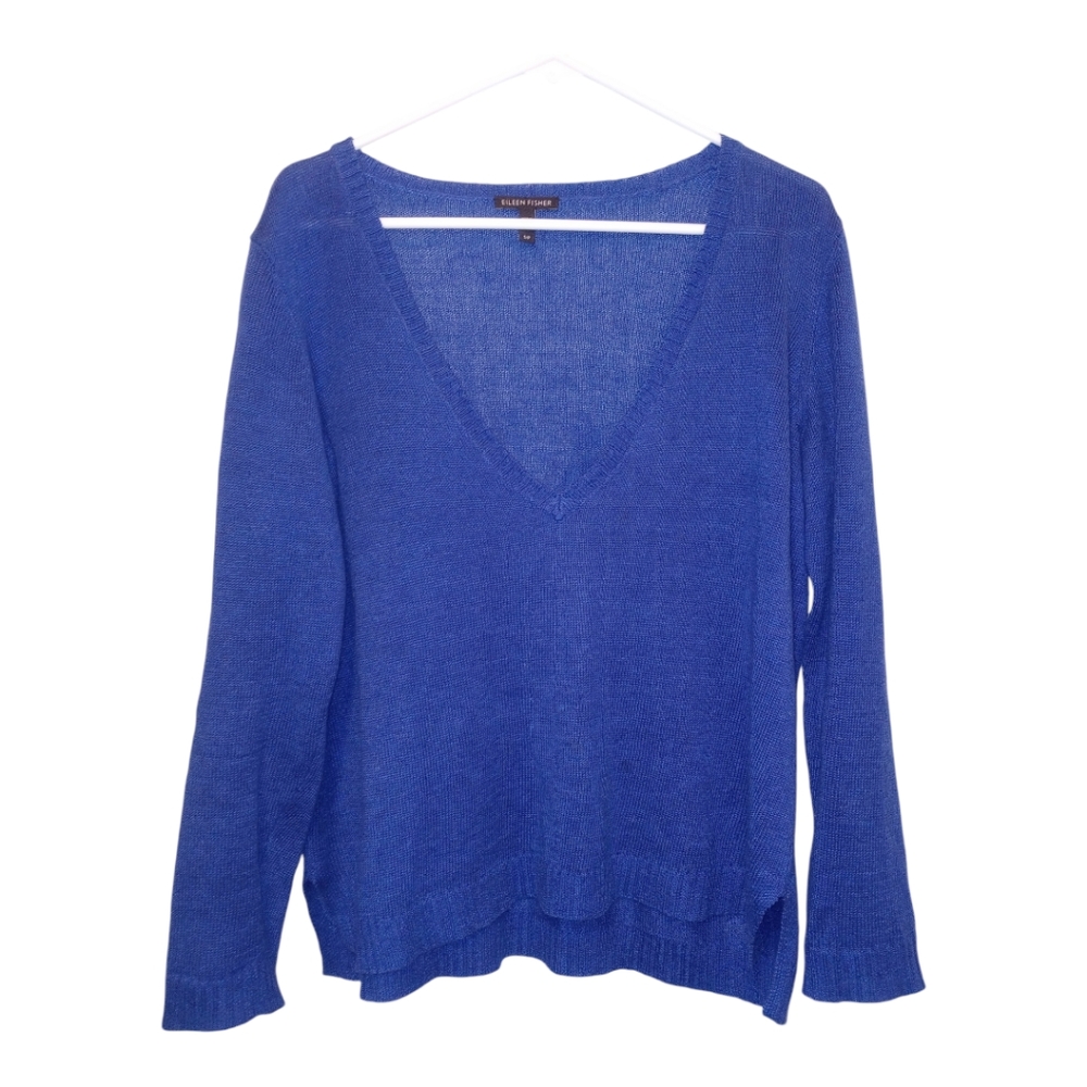 NWOT Women's Eileen Fisher Blue 💙 Oversized Sweater Size Small NWOT
